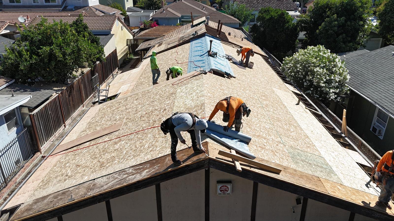 RoofCraft crew working on a Bay Area roof