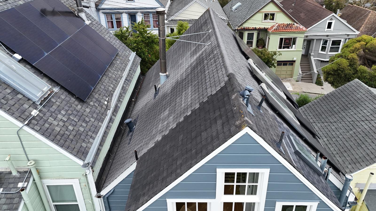 Gray Shingle Reroof on a Blue Craftsman in San Francisco — photo 5
