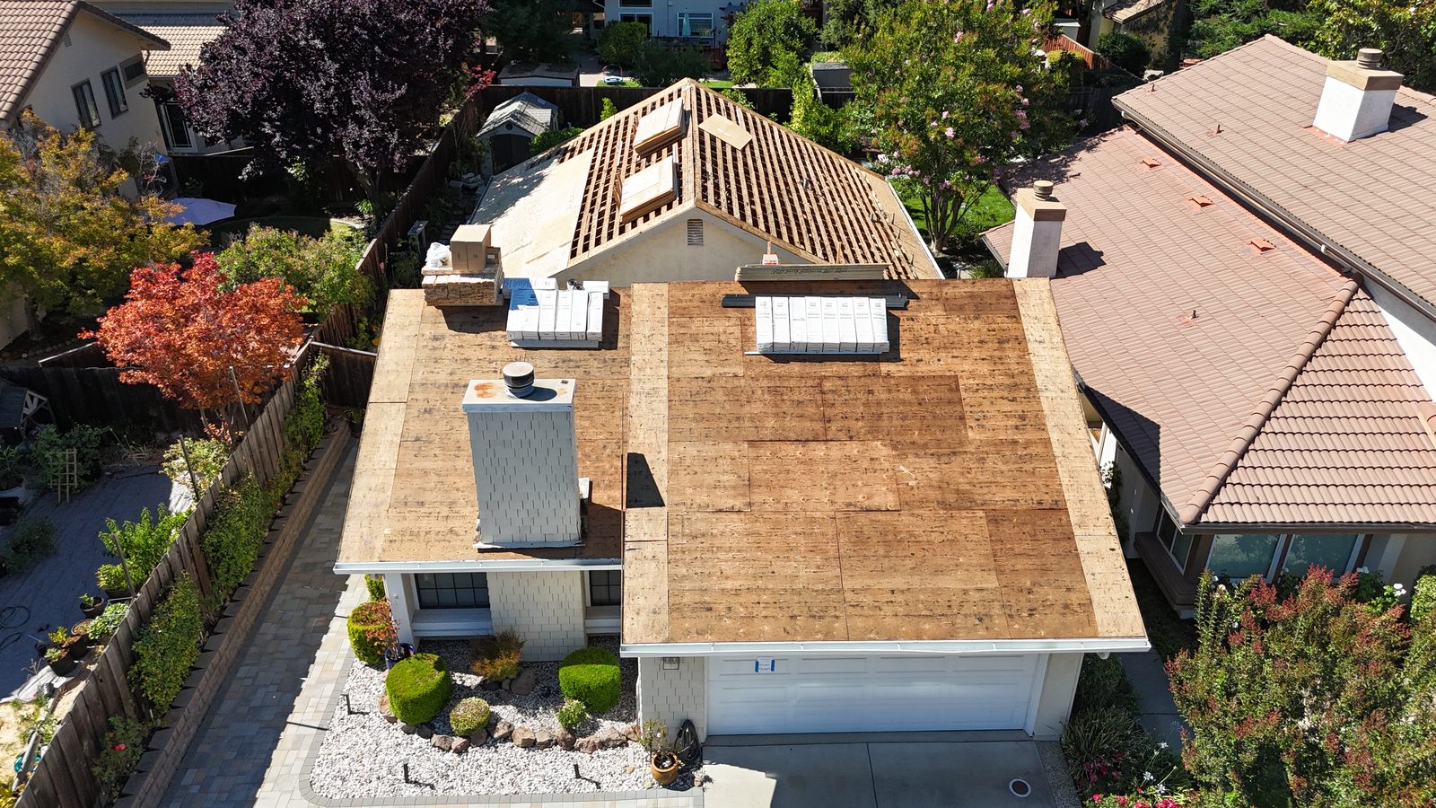 Bronze Standing Seam Metal Install