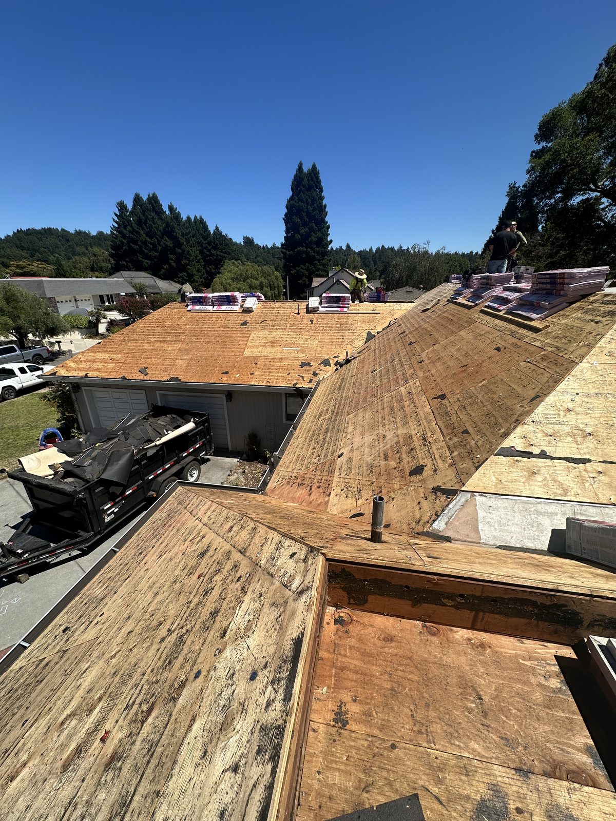 Charcoal Architectural Shingle, Full Replacement — before